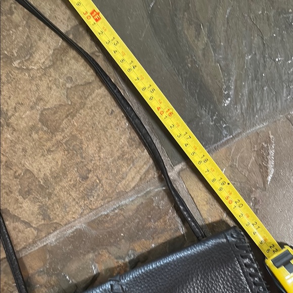 HOBO Black Crossbody Bag with Tassel and Textured Leather - Picture 5 of 8